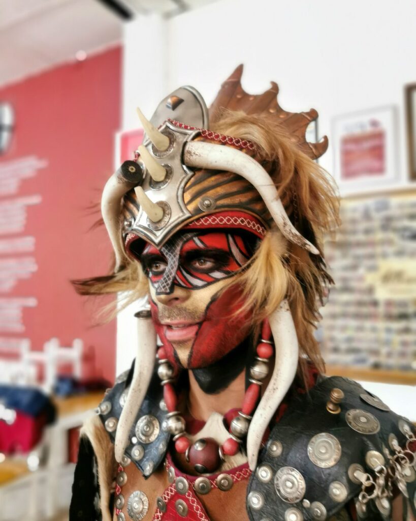 maquillaje moros y cristianos aerografo